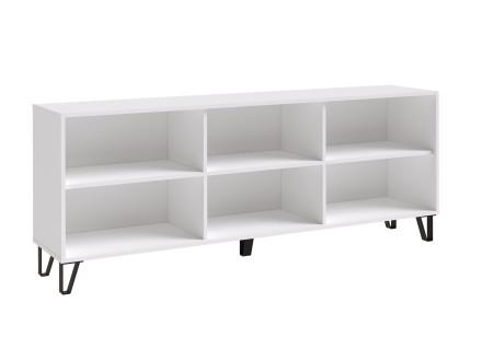 Тумба ТВ Ливерпуль, белый/бетон светлый 